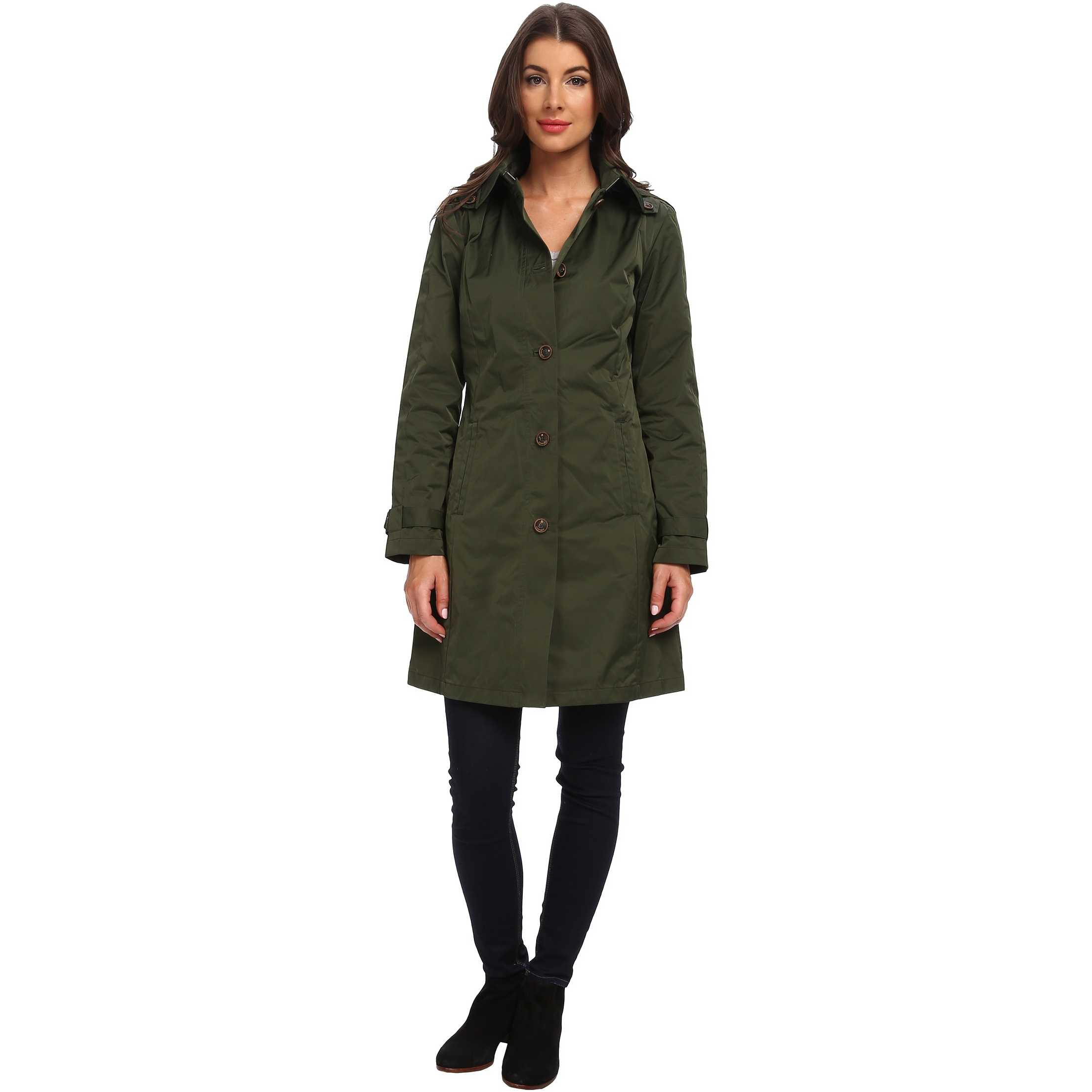 Rainforest Packable S/B Trench Coat Olive trench dama