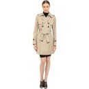 DSQUARED2 Cotton Twill Trench Coat Beige trench femei