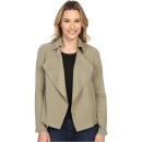 Bobeau Cropped Trench Olive trench dama