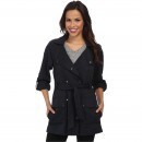 Vince Camuto Fluid-Short Trench Navy trench dama