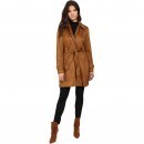 Jessica Simpson S Rain Trench with Stitching Detail Single Breasted Belted Cognac pentru dama